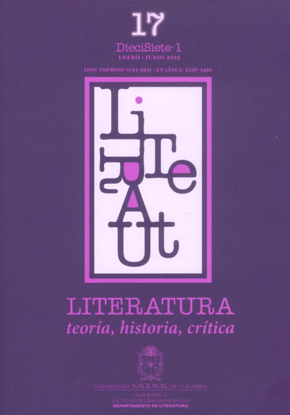 Literatura teoría historia crítica Vol 17 No 1