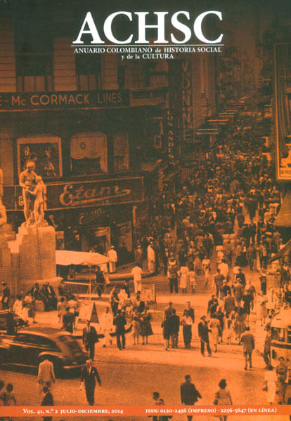 Anuario colombiano de historia social y de la cultura Vol 41 No 2