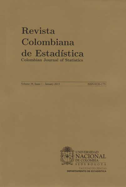 Revista Colombiana de Estadística Vol 38 N 1