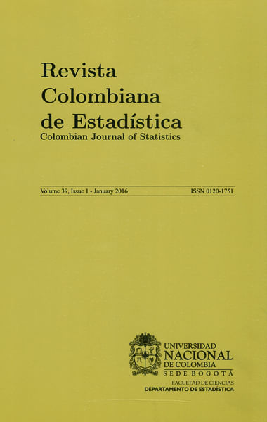 Revista colombiana de estadística Vol39 No1