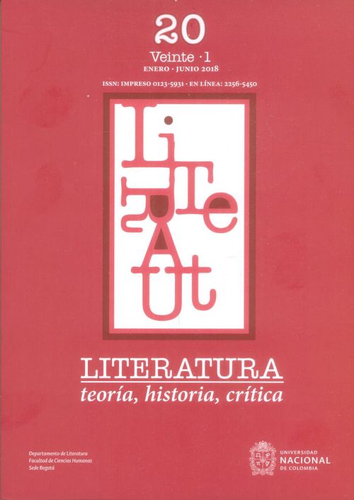 Literatura Teoría historia crítica Vol 20 No 1 Enero  Junio 2018