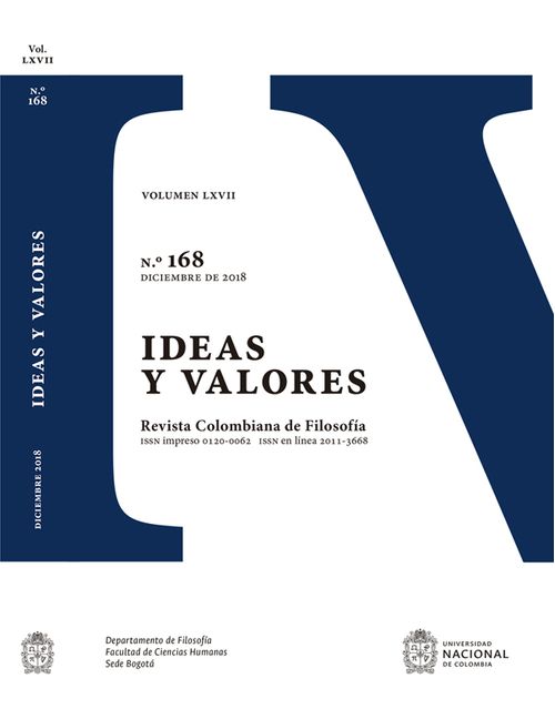 Revista ideas y valores N° 168