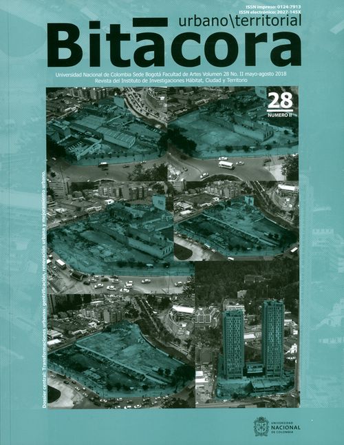 Revista bitácora Urbano\ territorial Vol28 N°2