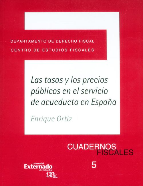 Las tasas y los precios públicos en el servicio de acueducto en España