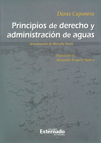 Principios de derecho y administración de aguas