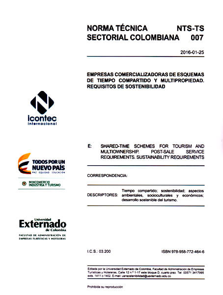 Norma técnica sectorial colombiana NTSTS 007