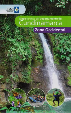 Mapa Turístico del Departamento de Cundinamarca. Zona Occidental (plegable)