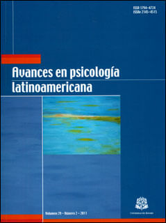 Avances en Psicología Latinoamericana Vol 29 No 2