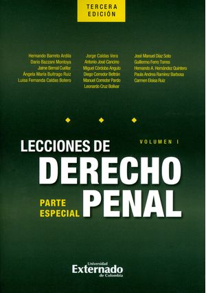 Lecciones de derecho penal: Parte especial. Volumen I. 3ª  Edición