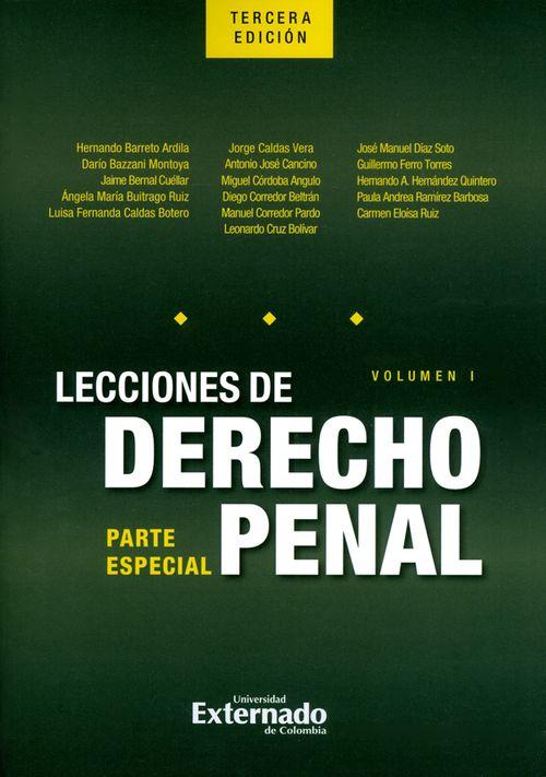Lecciones de derecho penal Parte especial Volumen I 3ª  Edición