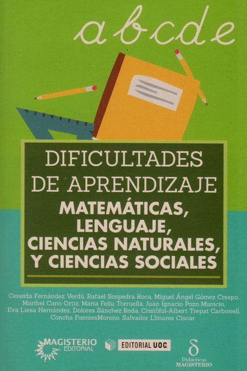 Dificultades de aprendizaje Matemáticas Lenguaje Ciencias Naturales y Ciencias sociales