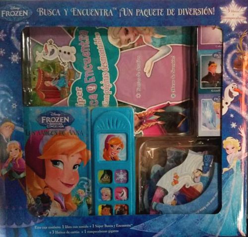 Estuche Frozen Busca y Encuentra ¡Un Paquete de Diversión!