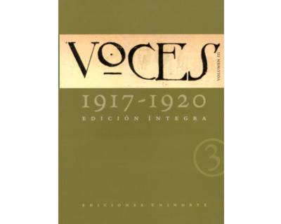 Voces 19171920 Vol 3 Edición Íntegra