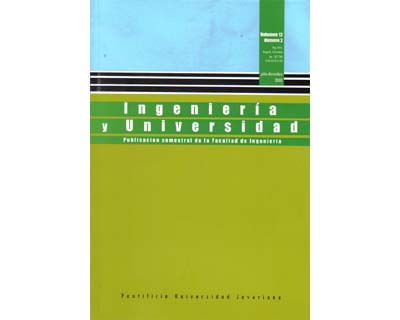 Ingeniería y Universidad Vol 12 No 2