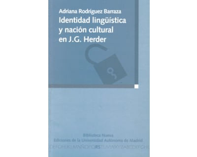 Identidad lingüística y nación cultural en JG Herder