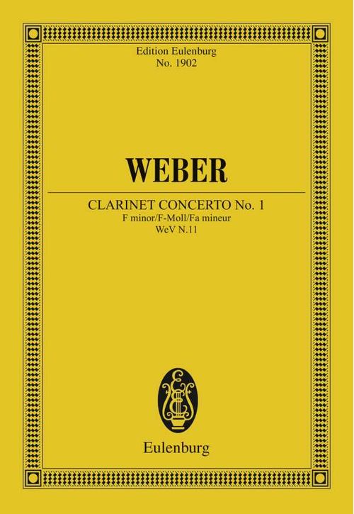 Clarinet Concerto No. 1 F minor