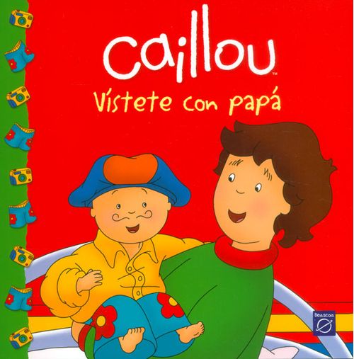 Caillou vístete con papá