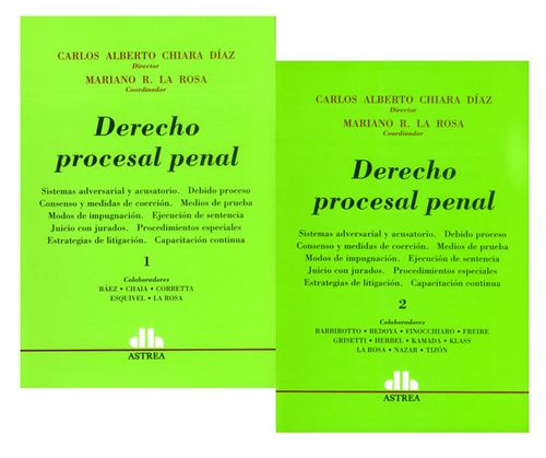 Derecho procesal penal II tomos