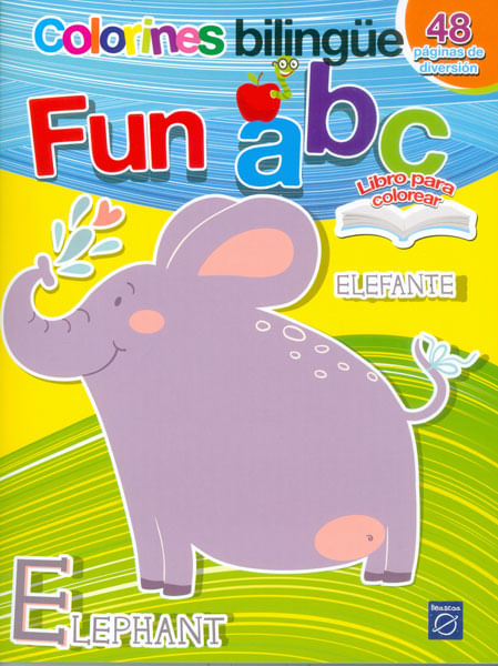 Colorines bilingüe fun abc elefante