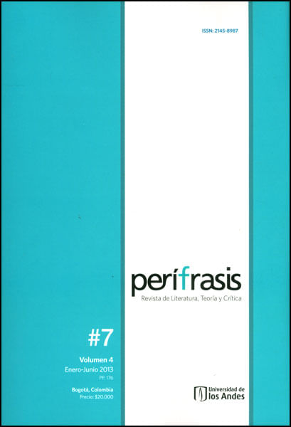 Perífrasis Revista de literatura teoría y crítica Vol 4 No 7