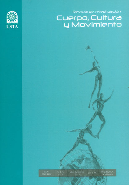 Revista de investigación cuerpo cultura y movimiento Vol 3 No 6