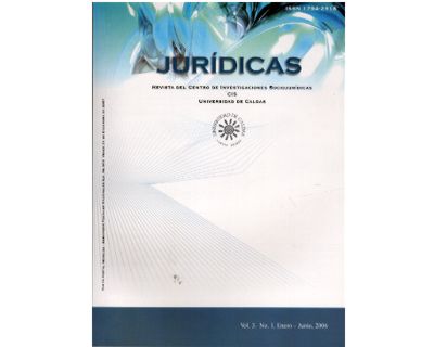 Jurídicas Revista del Centro de Investigaciones Sociojurídicas CIS Vol 3 No 1