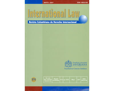 International law  Revista Colombiana de Derecho Internacional No 9