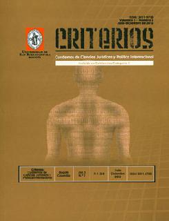 Revista Criterios Vol 5 No 2 Cuadernos de Ciencias Jurídicas y Política Internacional