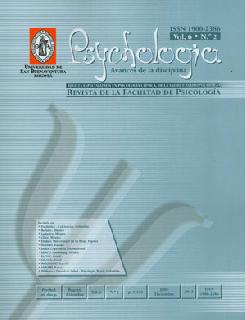 Psychología avances de la disciplina Vol. 6 No. 2. Revista especializada en psicología clínica, de la salud y neuropsicología