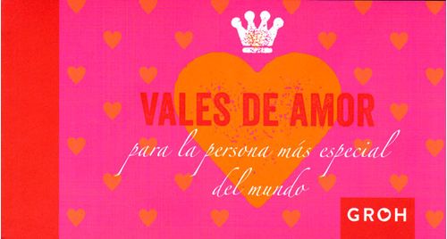 Vales de amor para la persona más especial del mundo
