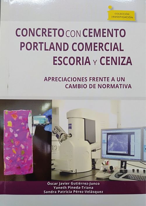 Concreto con cemento portland comercial escoria y ceniza