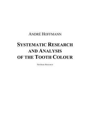 Systematic Research and Analysis of the Tooth Colour