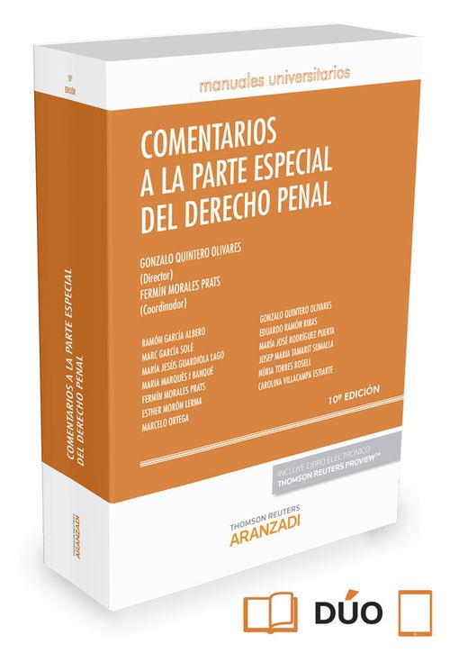 Comentarios A La Parte Especial Del Derecho Penal (Papel + E-Book)