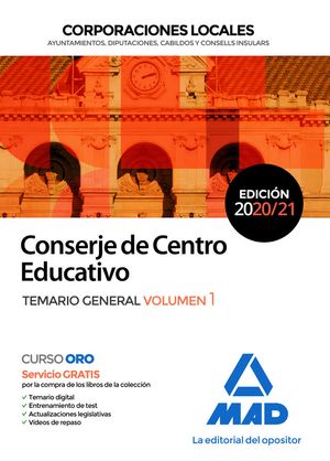 Temario General I Conserje De Centro Educativo