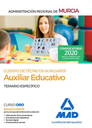 Cuerpo Tecnico Auxiliar Educativo Temario Especifico Murcia