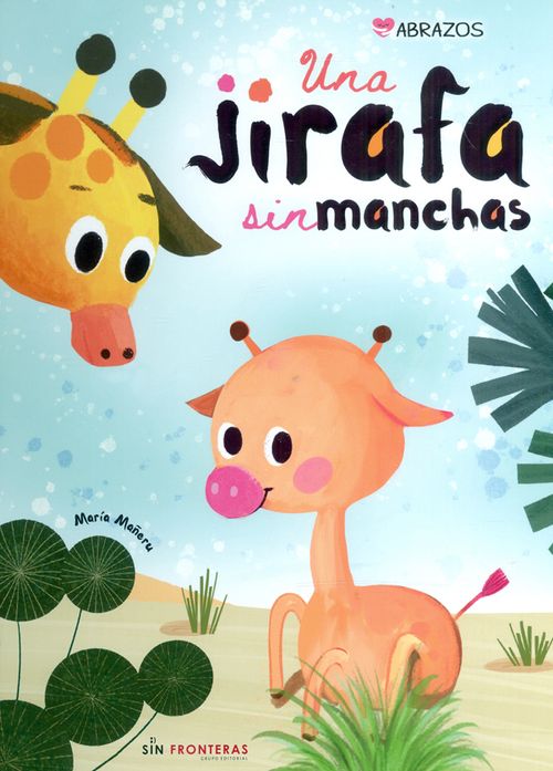 Una jirafa sin manchas