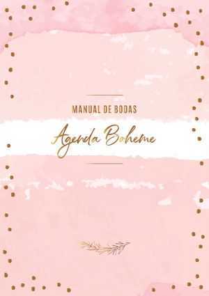 Agenda Boheme (Manual de bodas)