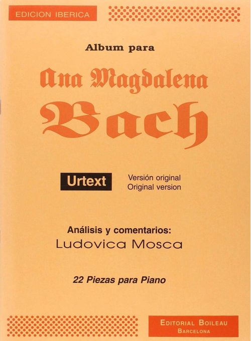 Album Para Ana Magdalena (Urtext) (L.mosca)