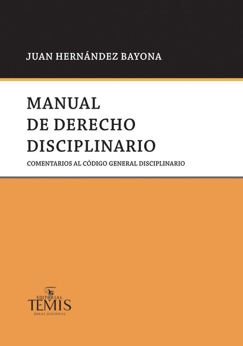 Manual de derecho disciplinario