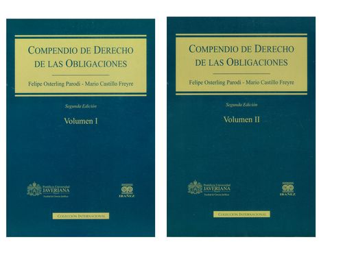 Compendio de derecho de las obligaciones volumen  I y II