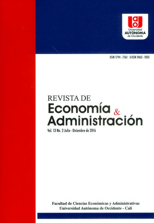 Revista de economía y administración Vol13 No2
