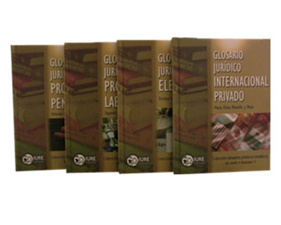Cuarta serie de glosarios jurídicos temáticos IV Tomos