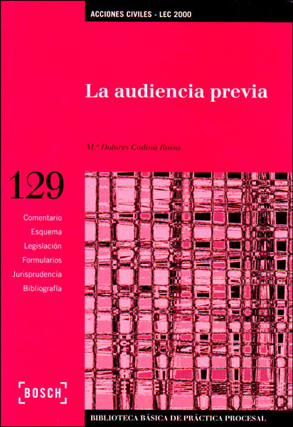 La audiencia previa Incluye CD
