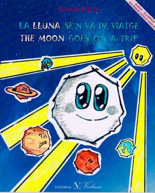 La lluna se°n va de viatgen the moon goes on a trip Catalan e Ingles