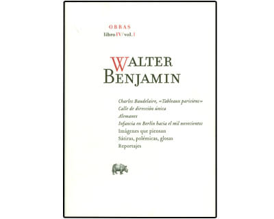 Walter Benjamin Obras Libro IV Vol 1