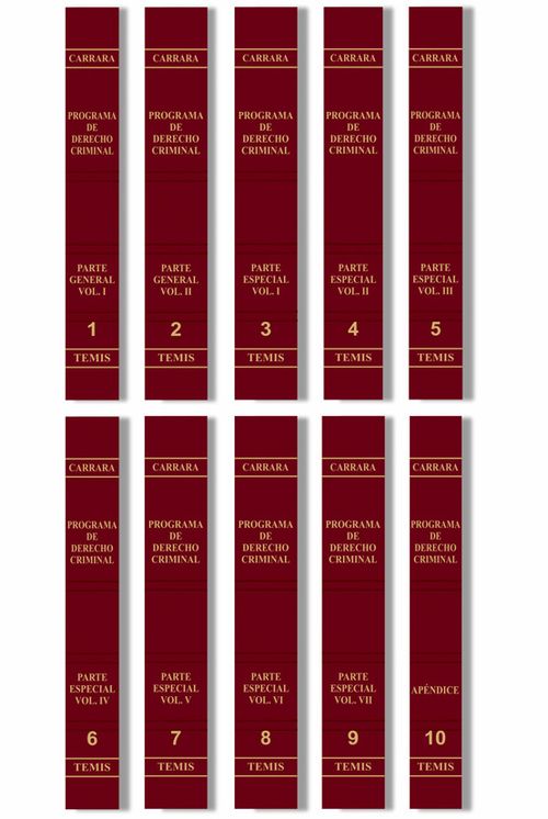 Programa de derecho criminal  Parte especial Vol VII