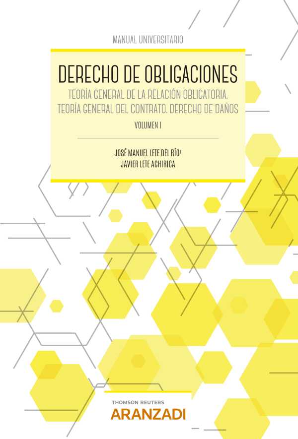 Derecho De Obligaciones Volumen I Ebook | Javier Lete Achirica ...