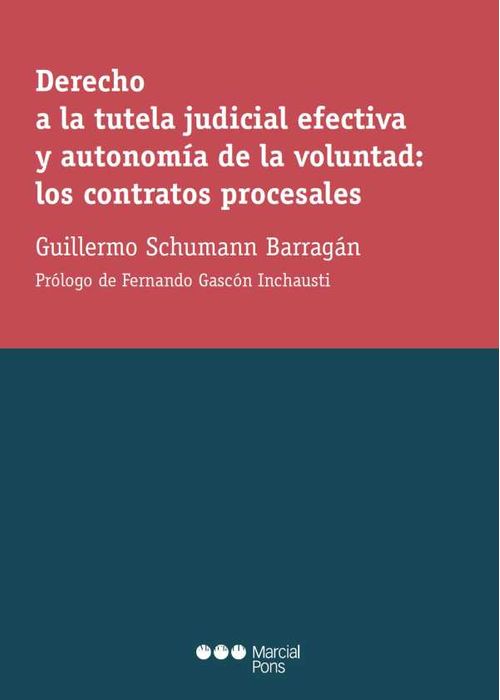 Derecho a la tutela judicial efectiva y autonomía de la voluntad los contratos procesales