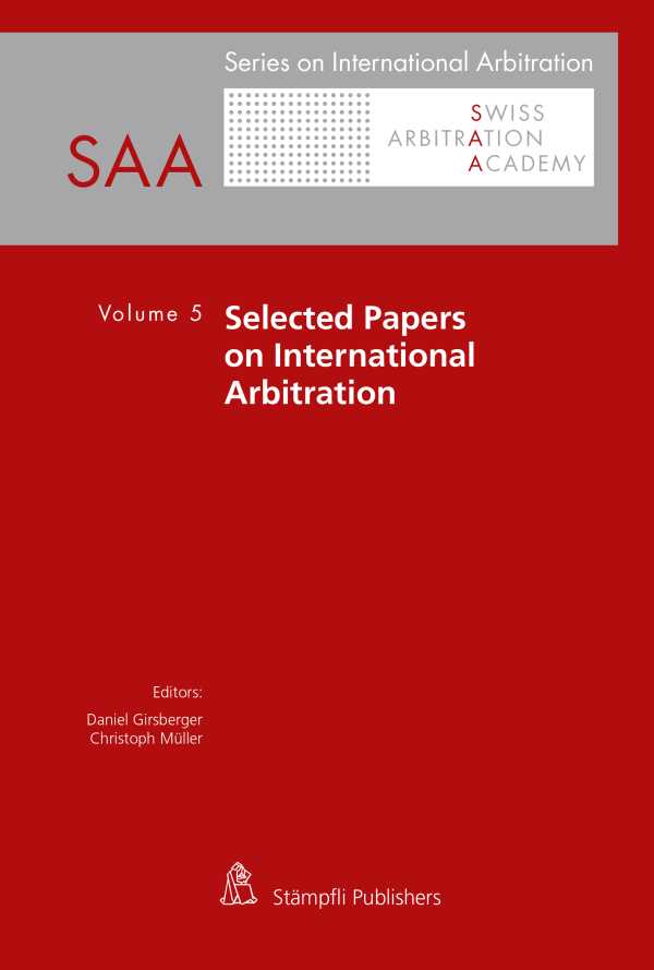 bw-selected-papers-on-international-arbitration-stmpfli-verlag-9783727219610