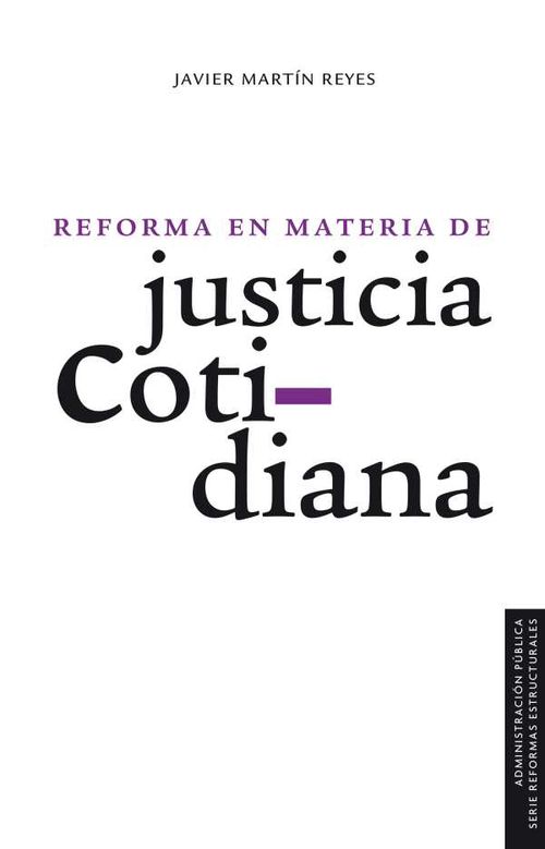 Reforma en materia de justicia cotidiana
